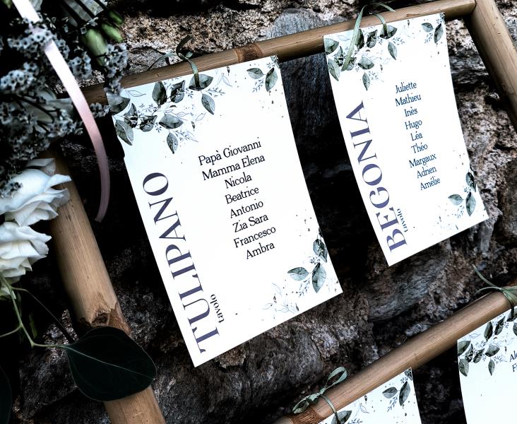 Cartoncini tableau - Accessori per matrimonio